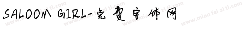 SALOOM GIRL字体转换